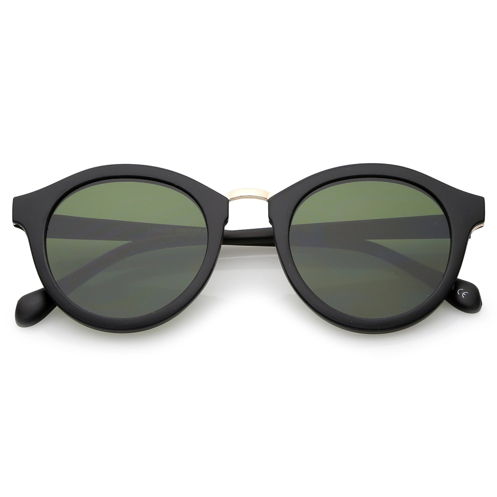 Matte Black-Gold / Green