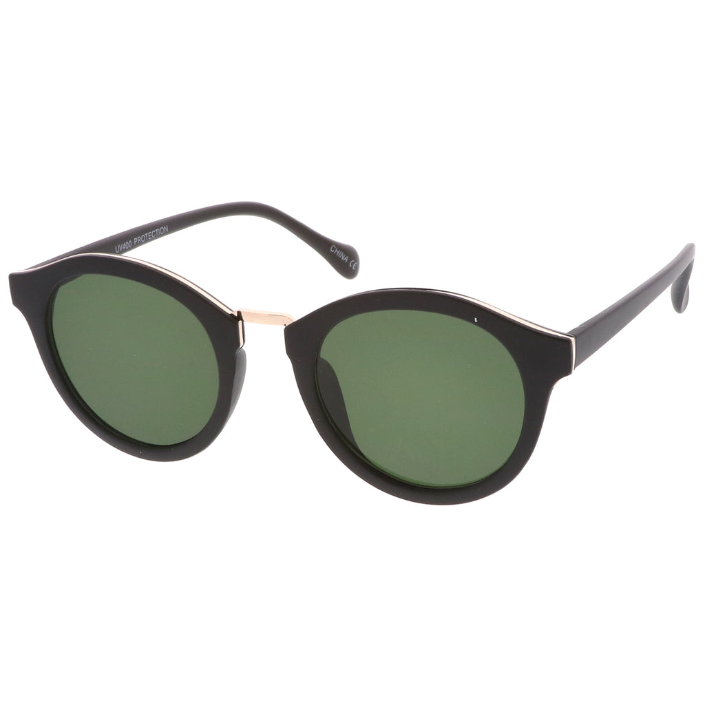 Matte Black-Gold / Green