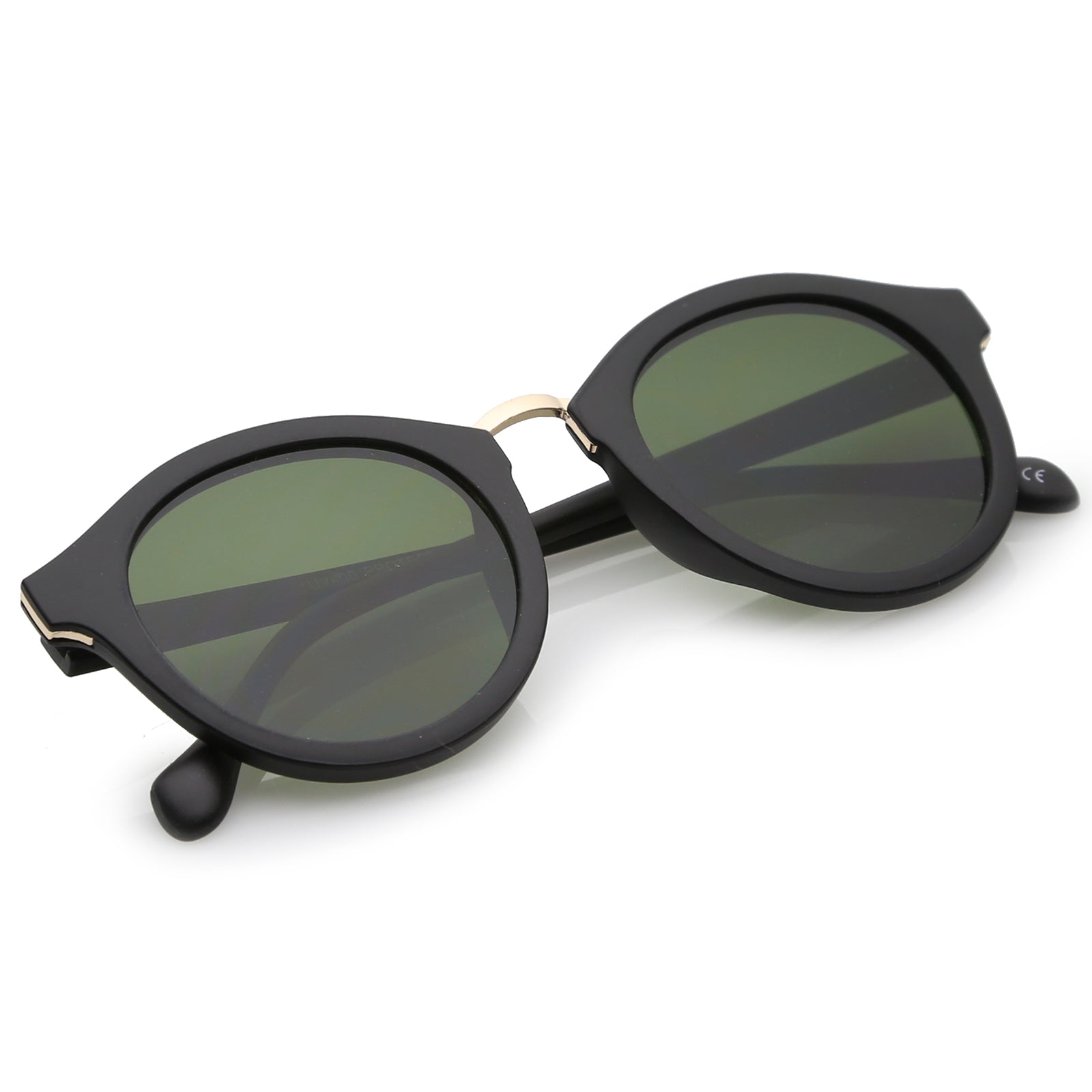 Matte Black-Gold / Green