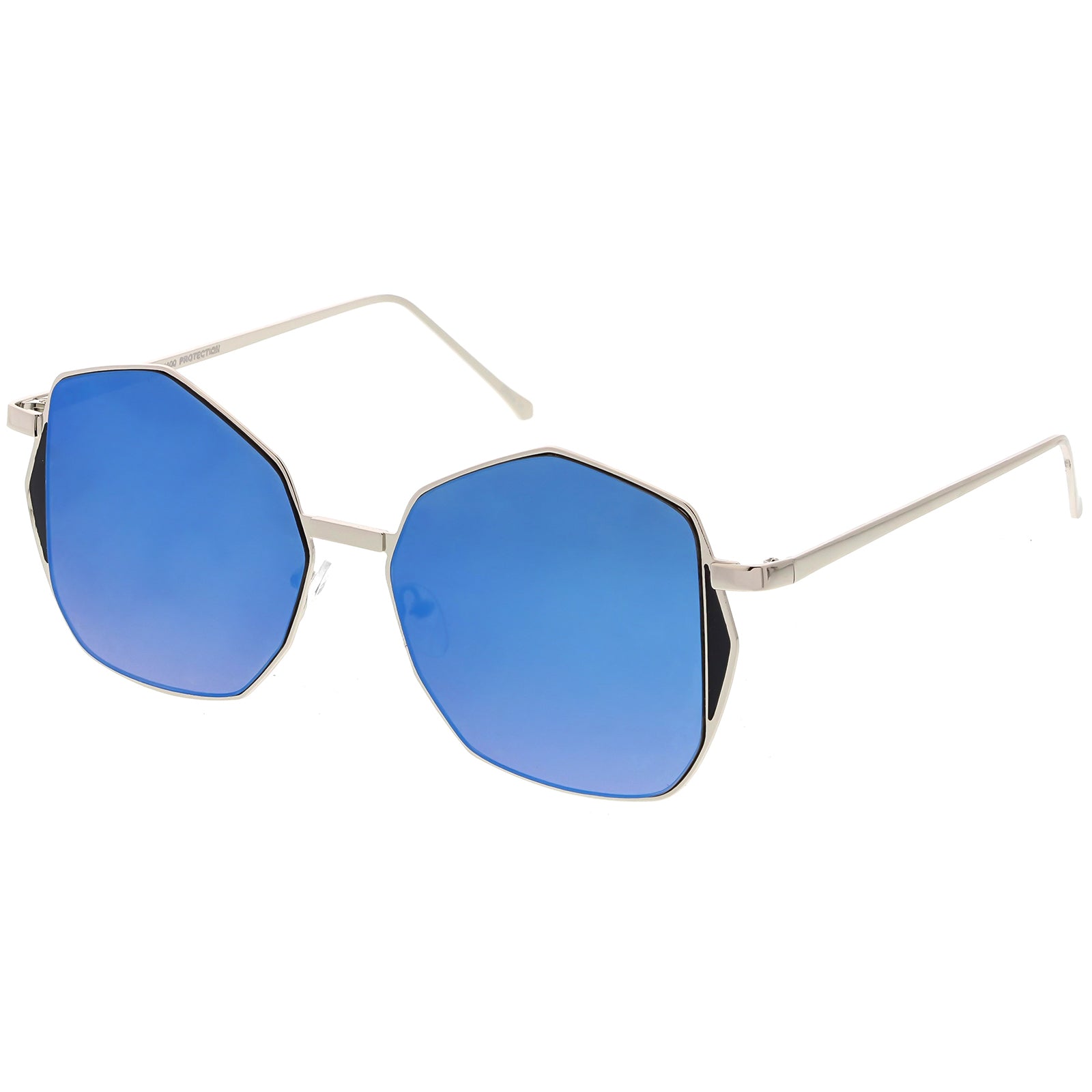 Silver / Blue Mirror