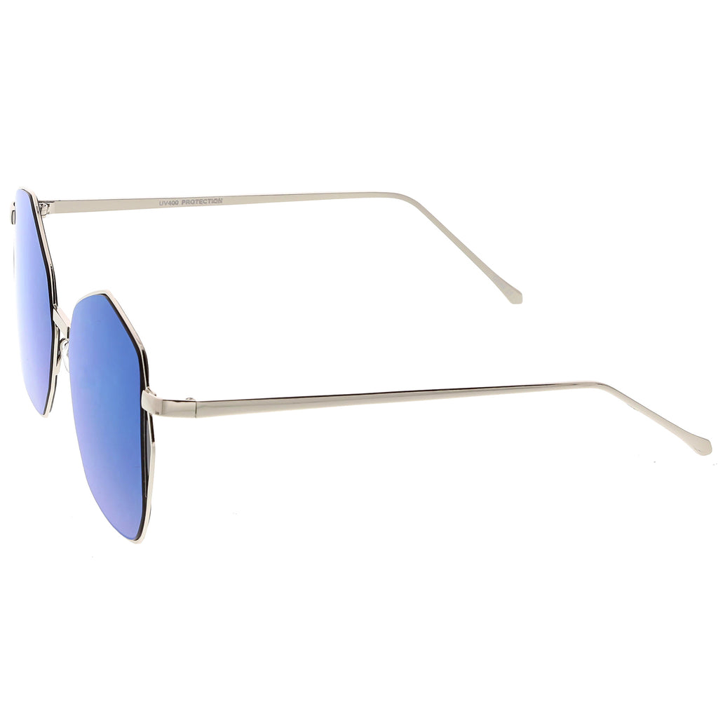 Silver / Blue Mirror