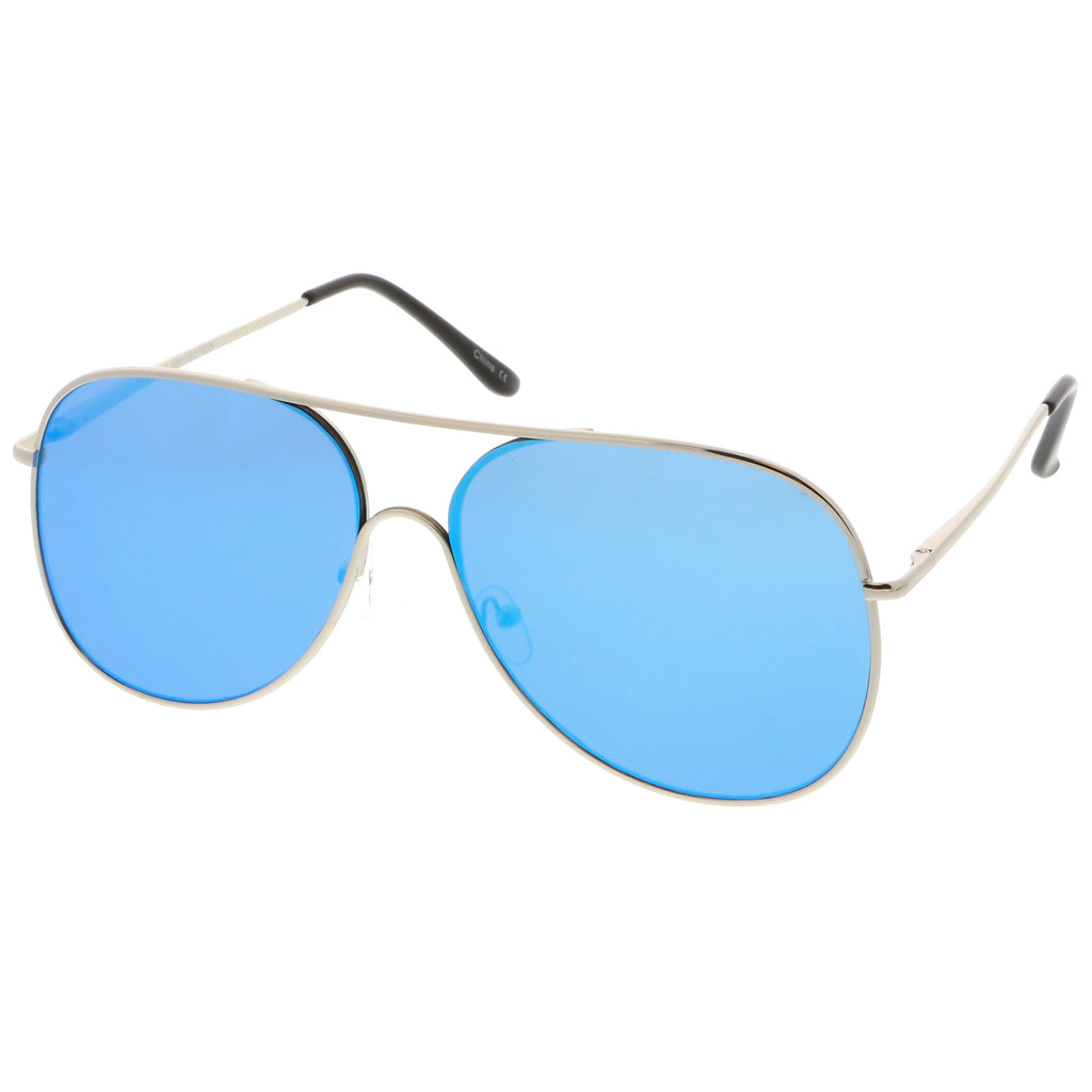 Silver / Blue Mirror