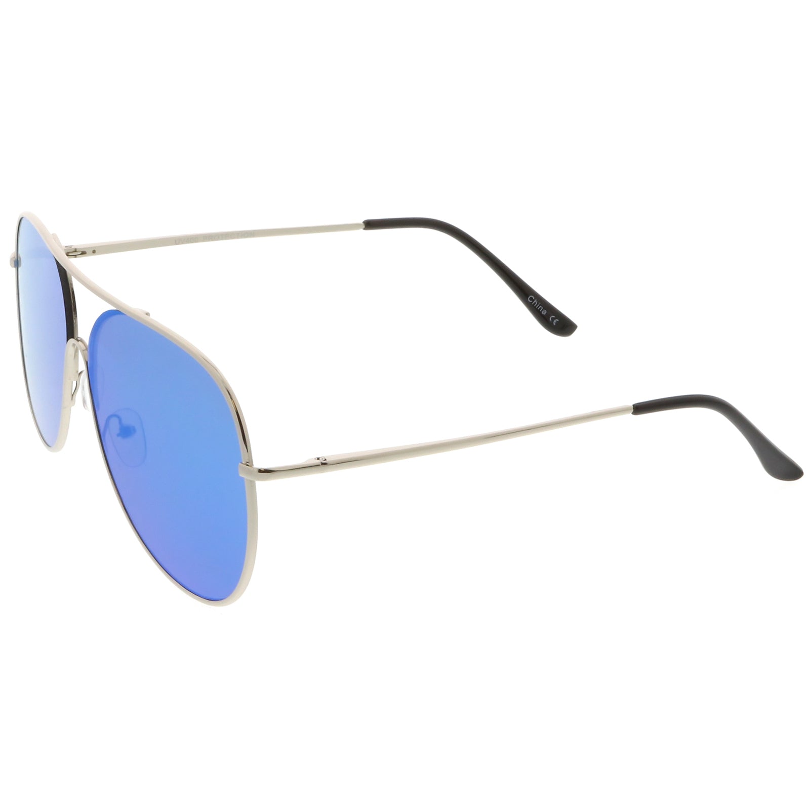Silver / Blue Mirror