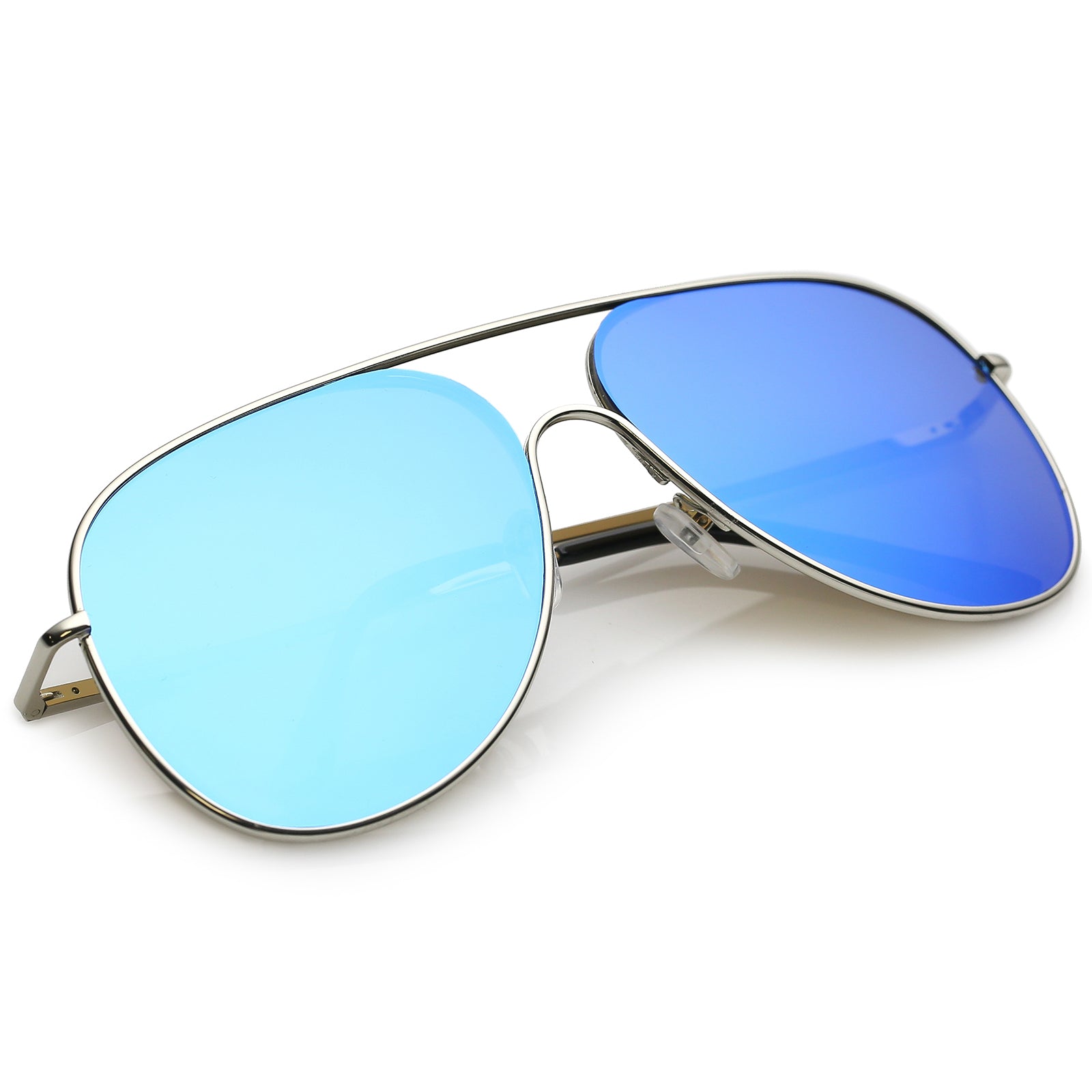 Silver / Blue Mirror