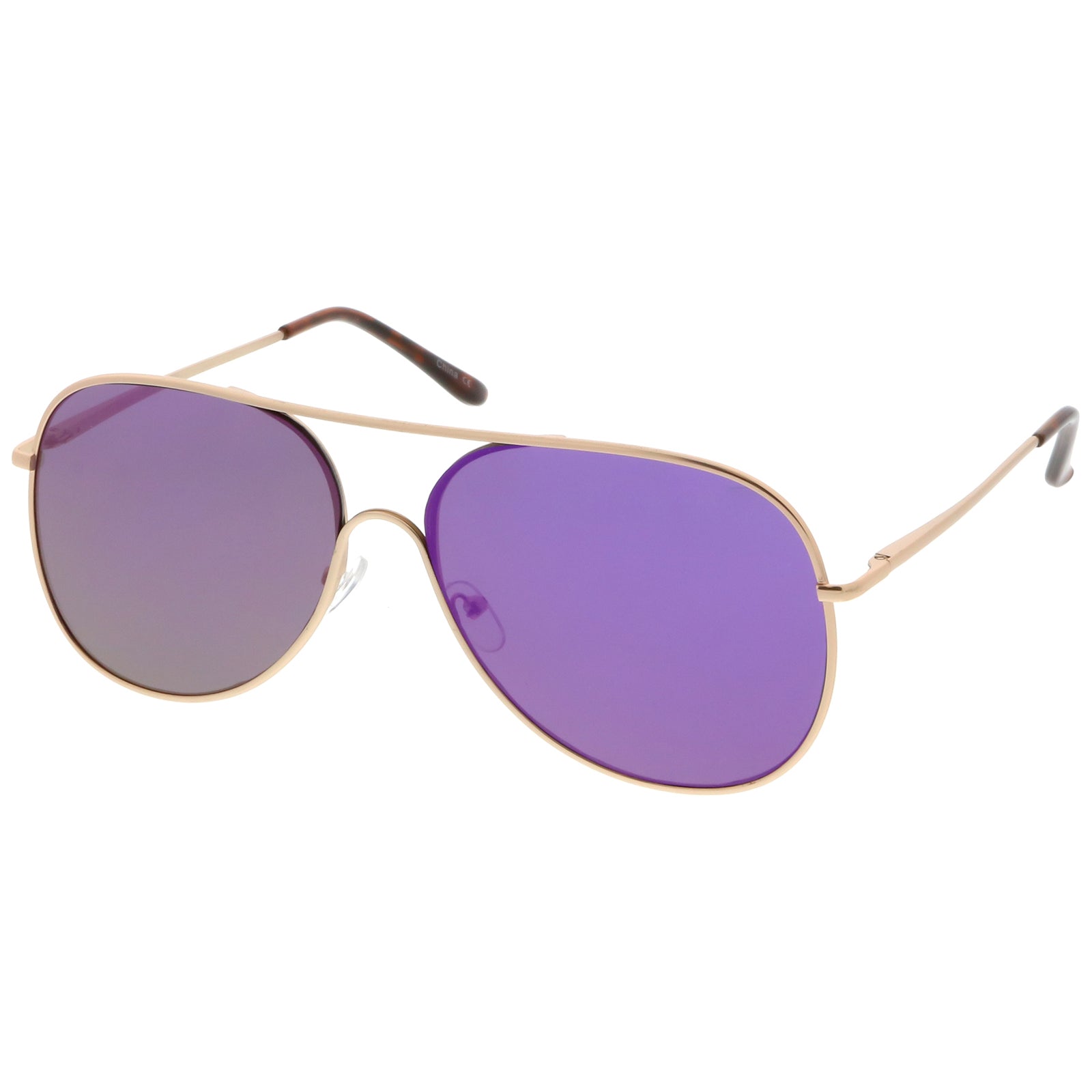 Oversize Metal Aviator Sunglasses Semi Rimless Teardrop Oversize Metal Aviator Sunglasses Semi Rimless Teardrop