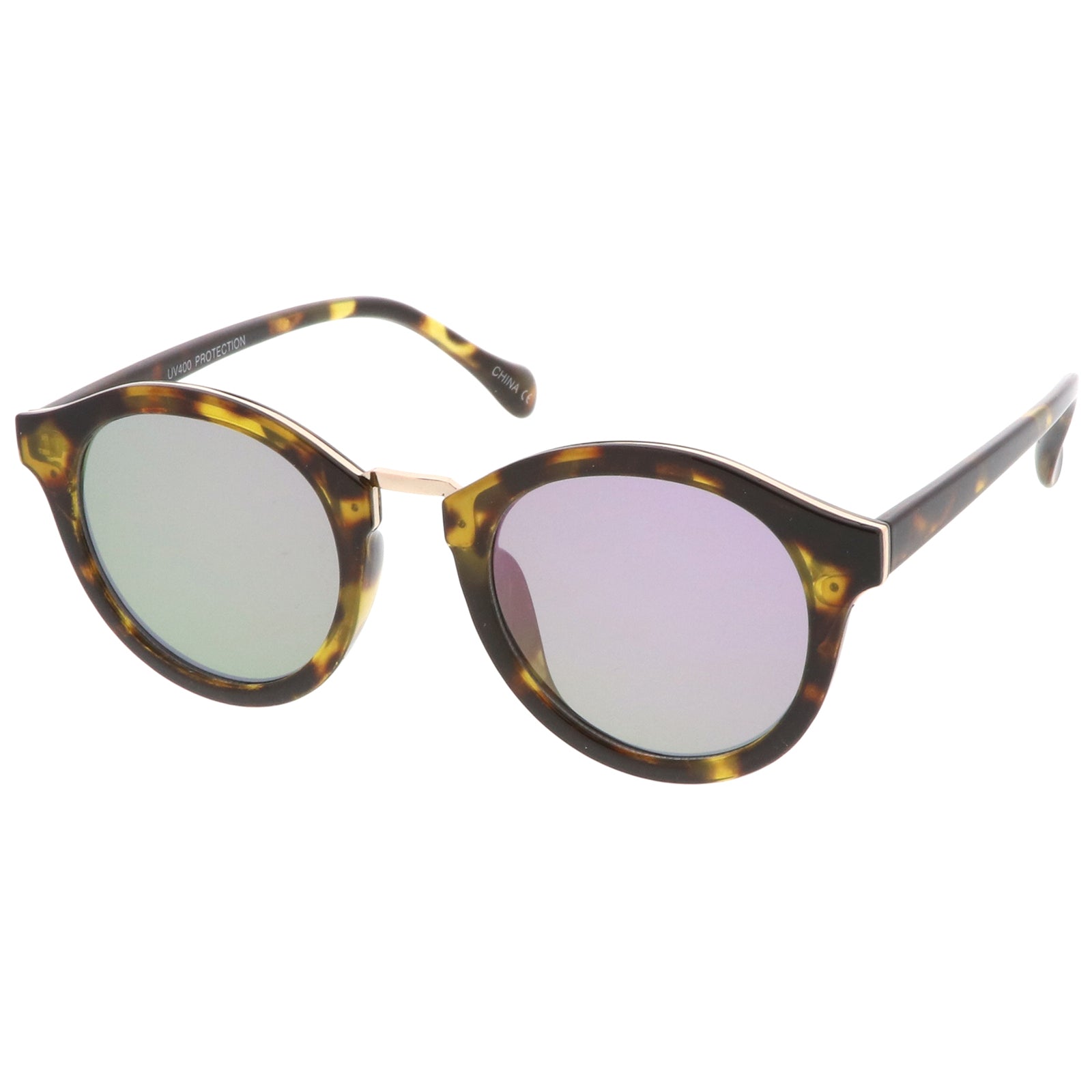 Tortoise-Gold / Purple Mirror