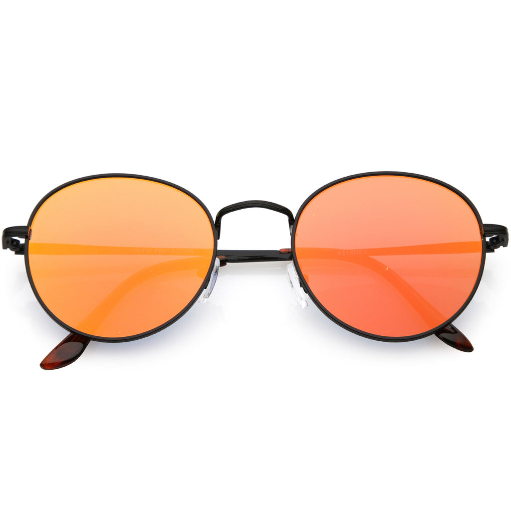 Black / Red Orange Mirror