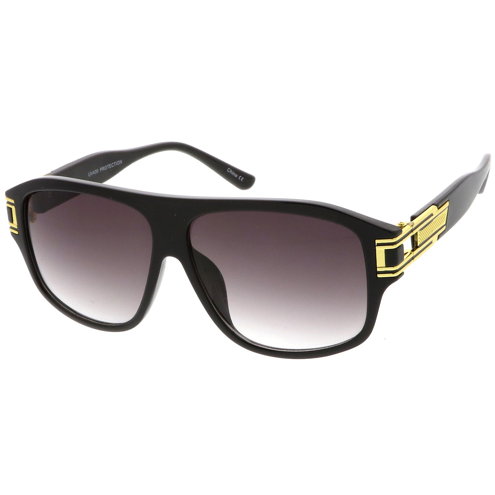 Shiny Black-Gold / Lavender