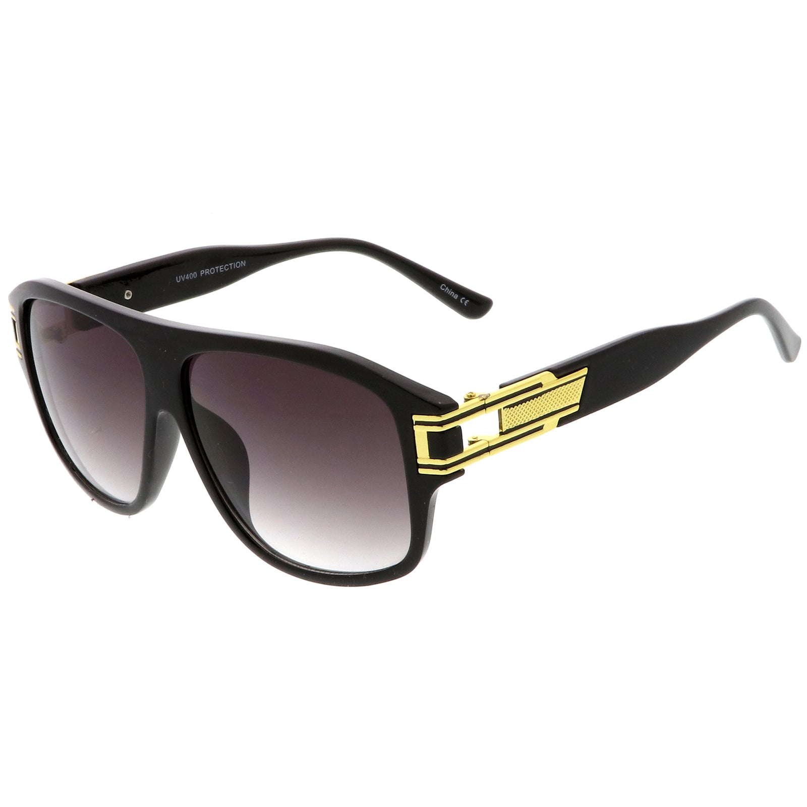 Shiny Black-Gold / Lavender