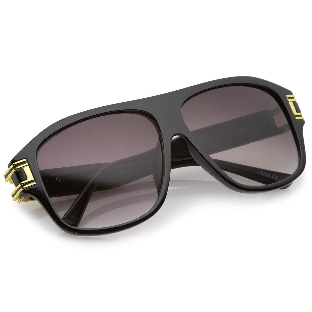 Shiny Black-Gold / Lavender
