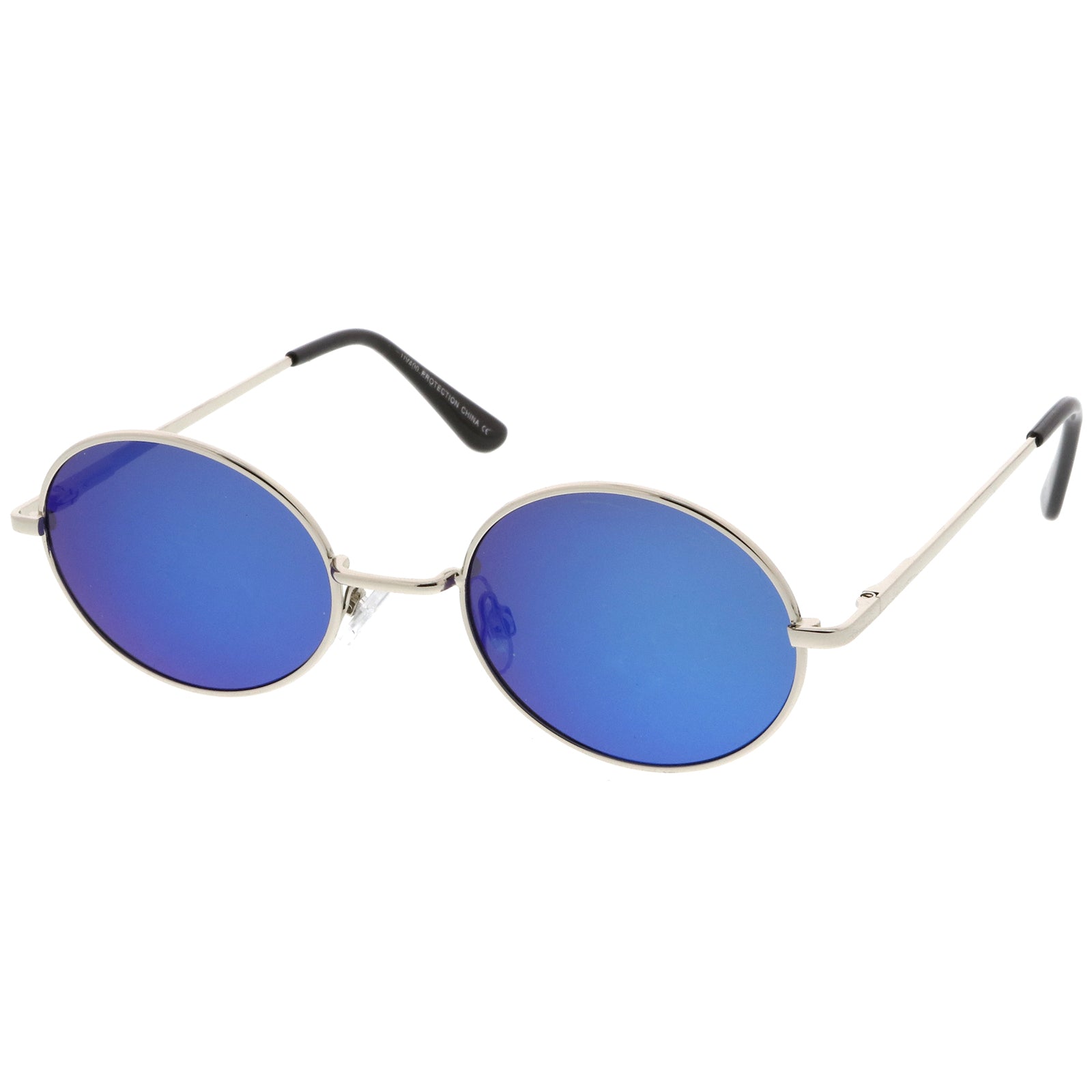 Silver / Blue Mirror