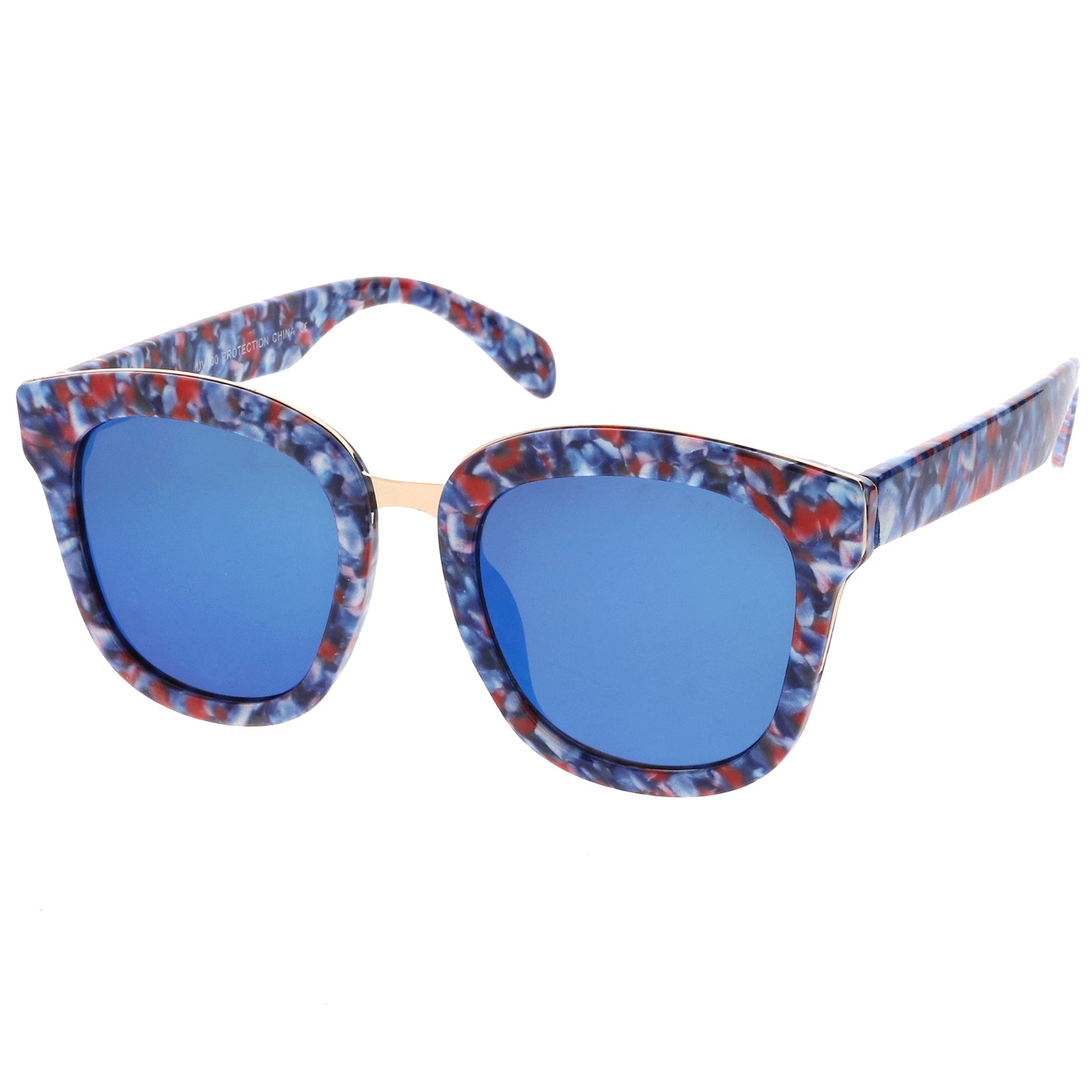 Blue-Red-Gold / Blue Mirror