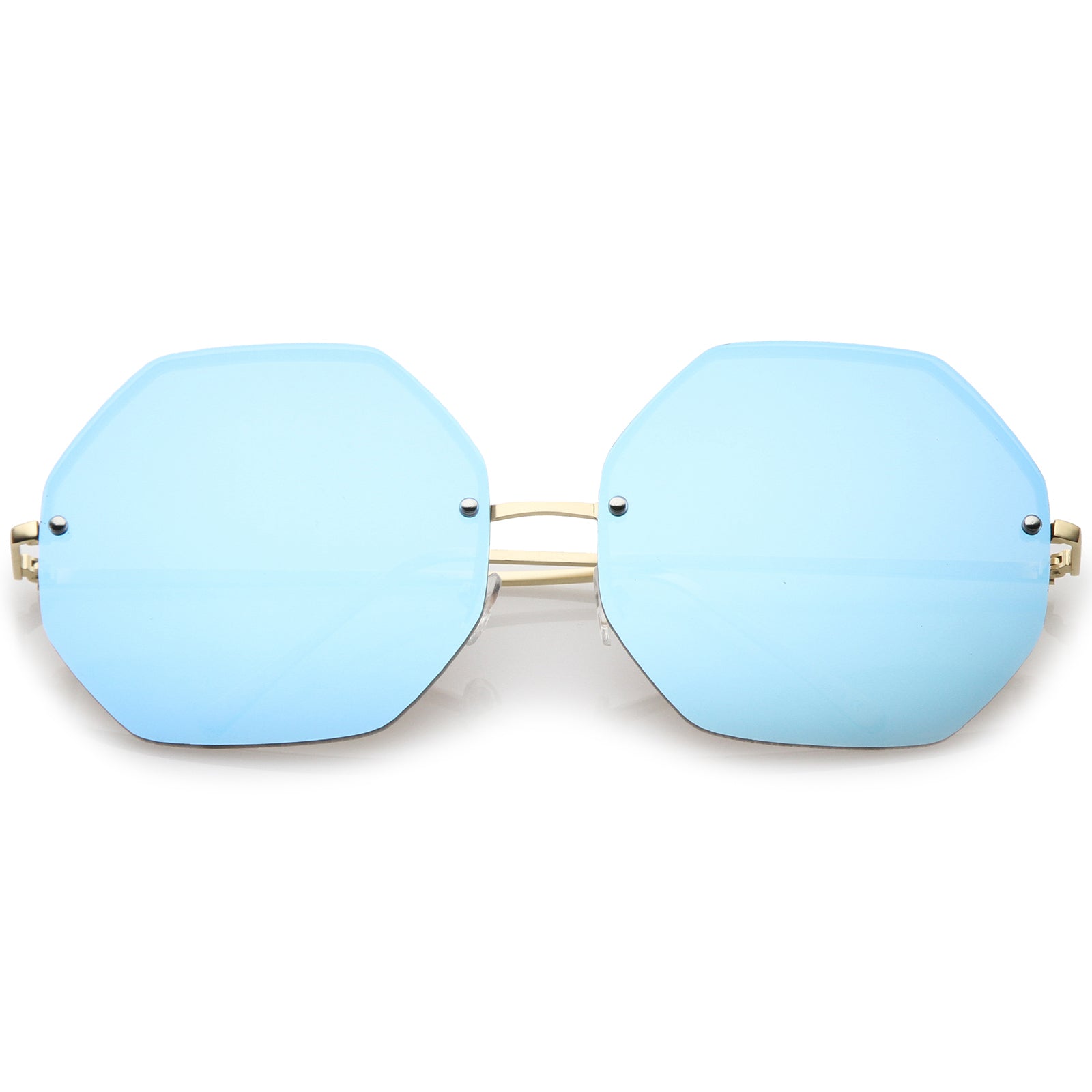 Silver / Blue Mirror