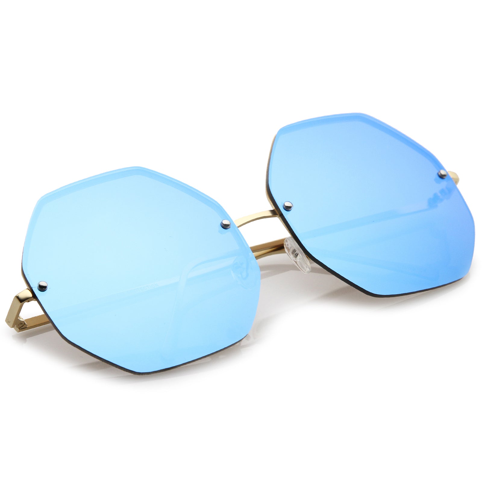 Silver / Blue Mirror