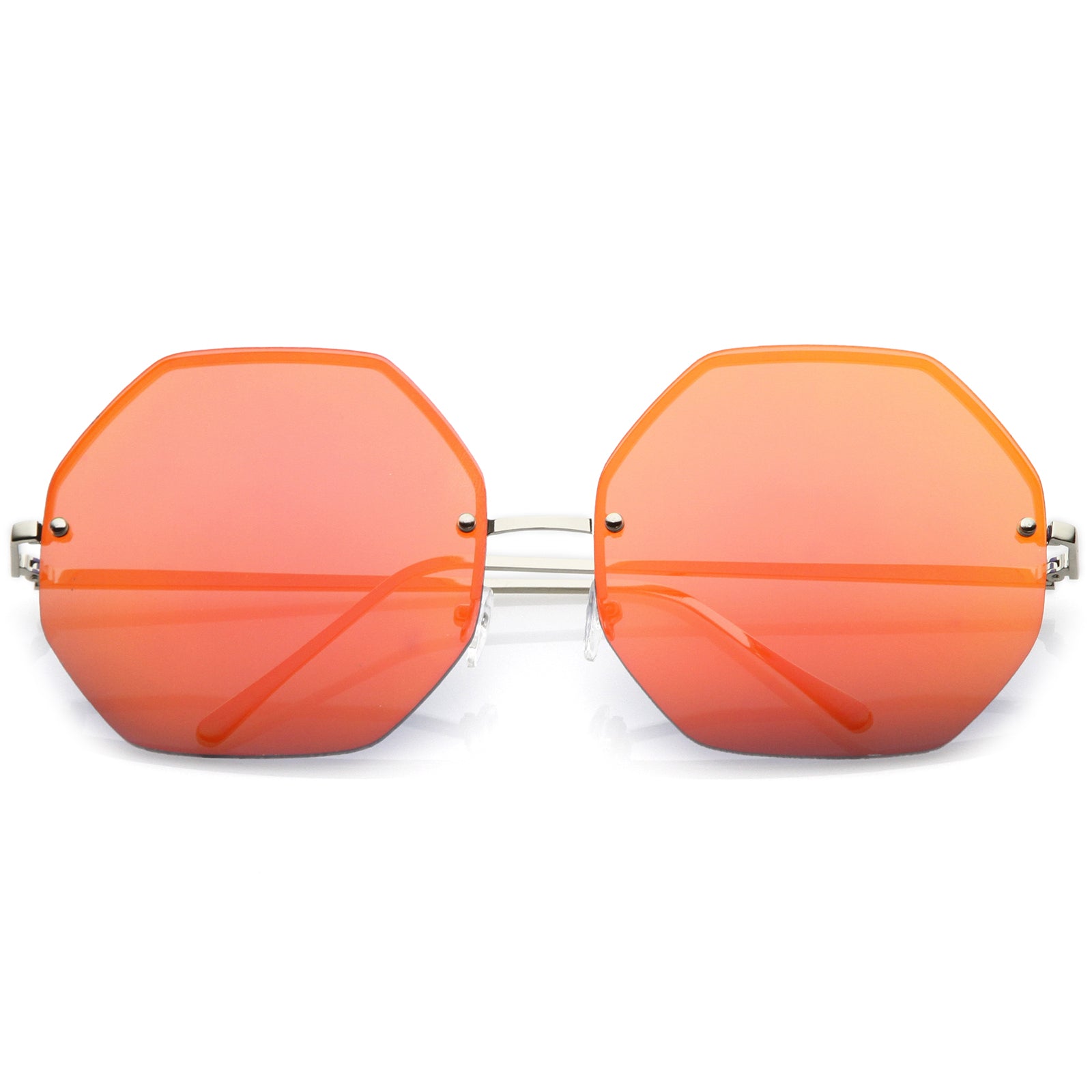 Silver / Orange Mirror