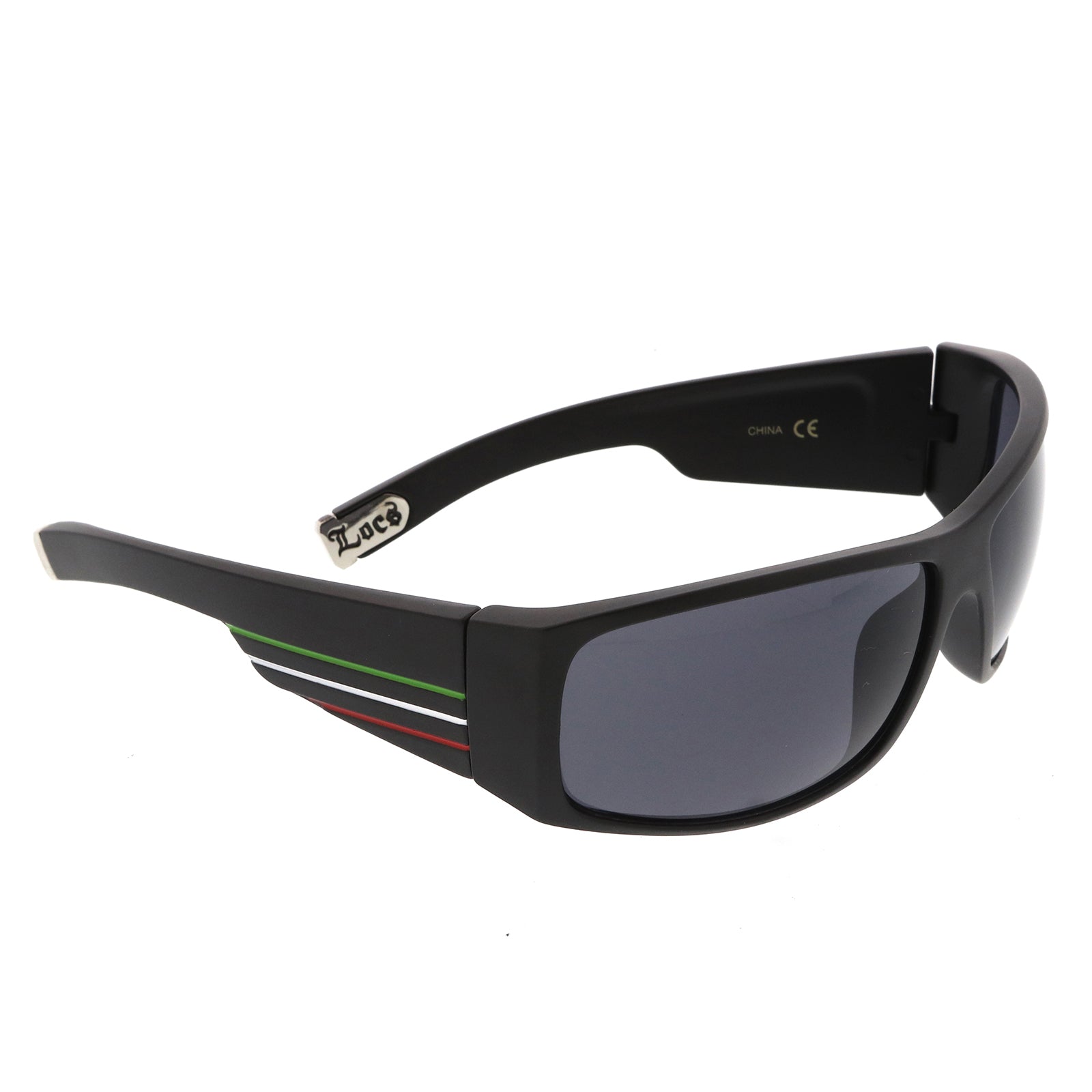 Shiny Black-Green-White-Red / Smoke