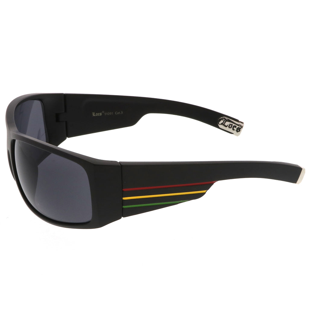 Shiny Black-Red-Yellow-Green / Smoke