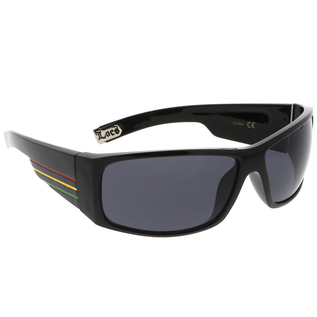 Shiny Black-Red-Yellow-Green / Smoke