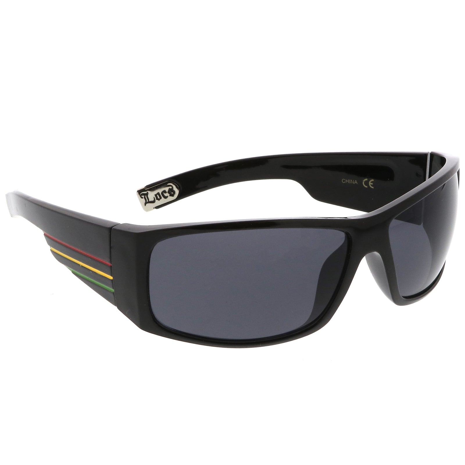 Shiny Black-Red-Yellow-Green / Smoke