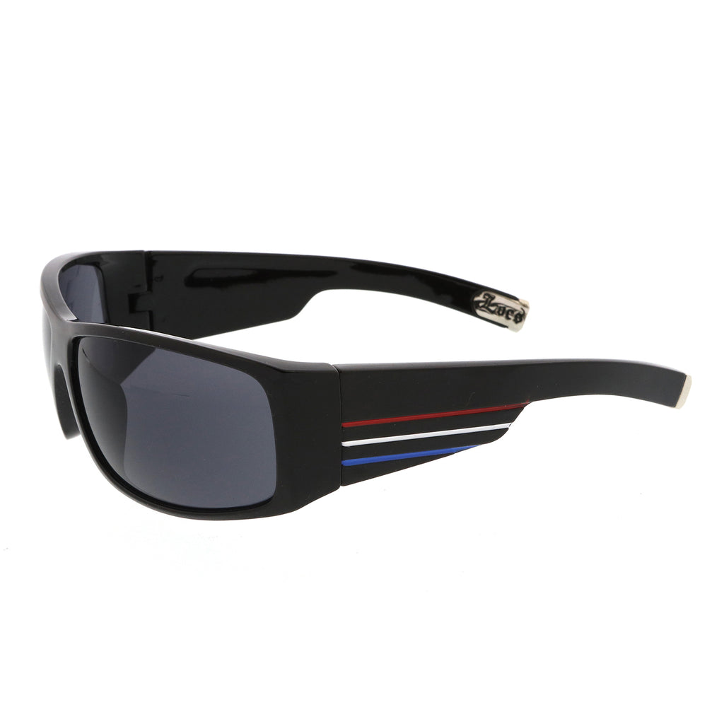 Shiny Black-Red-White-Blue / Smoke