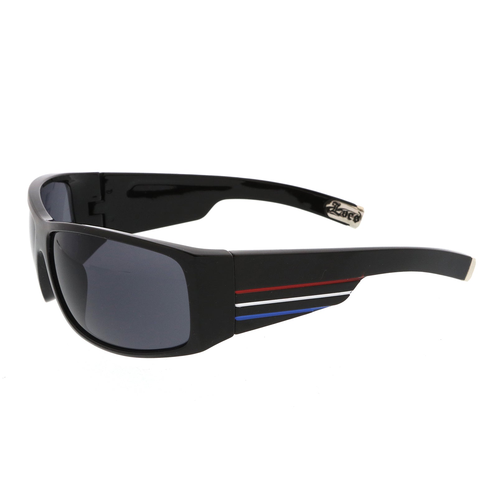 Shiny Black-Red-White-Blue / Smoke