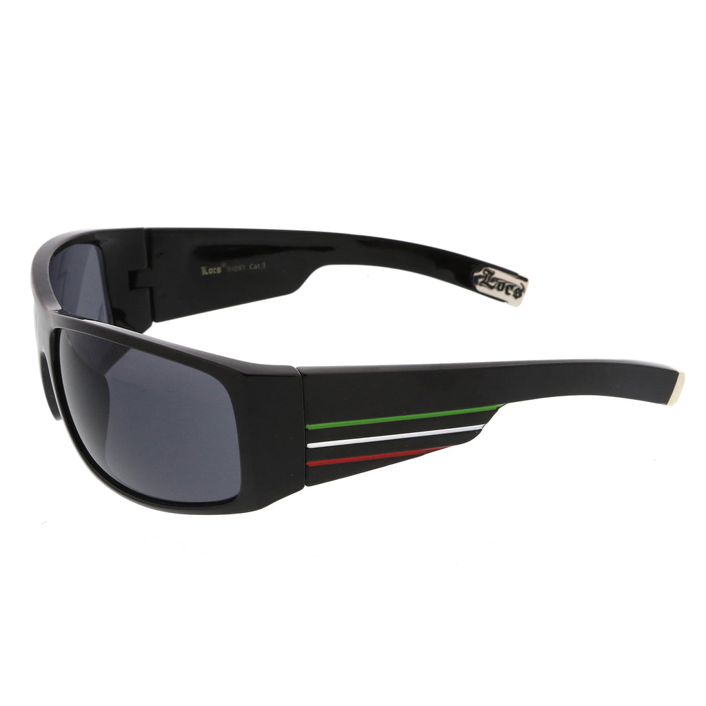 Matte Black-Green-White-Red / Smoke