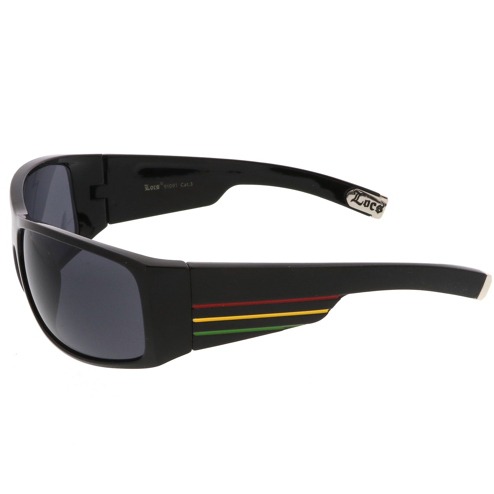 Matte Black-Red-Yellow-Green / Smoke