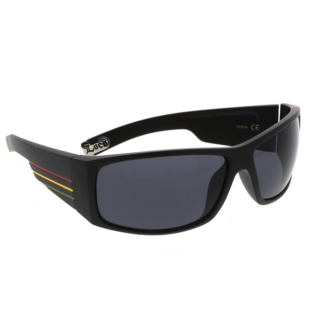 Matte Black-Red-Yellow-Green / Smoke