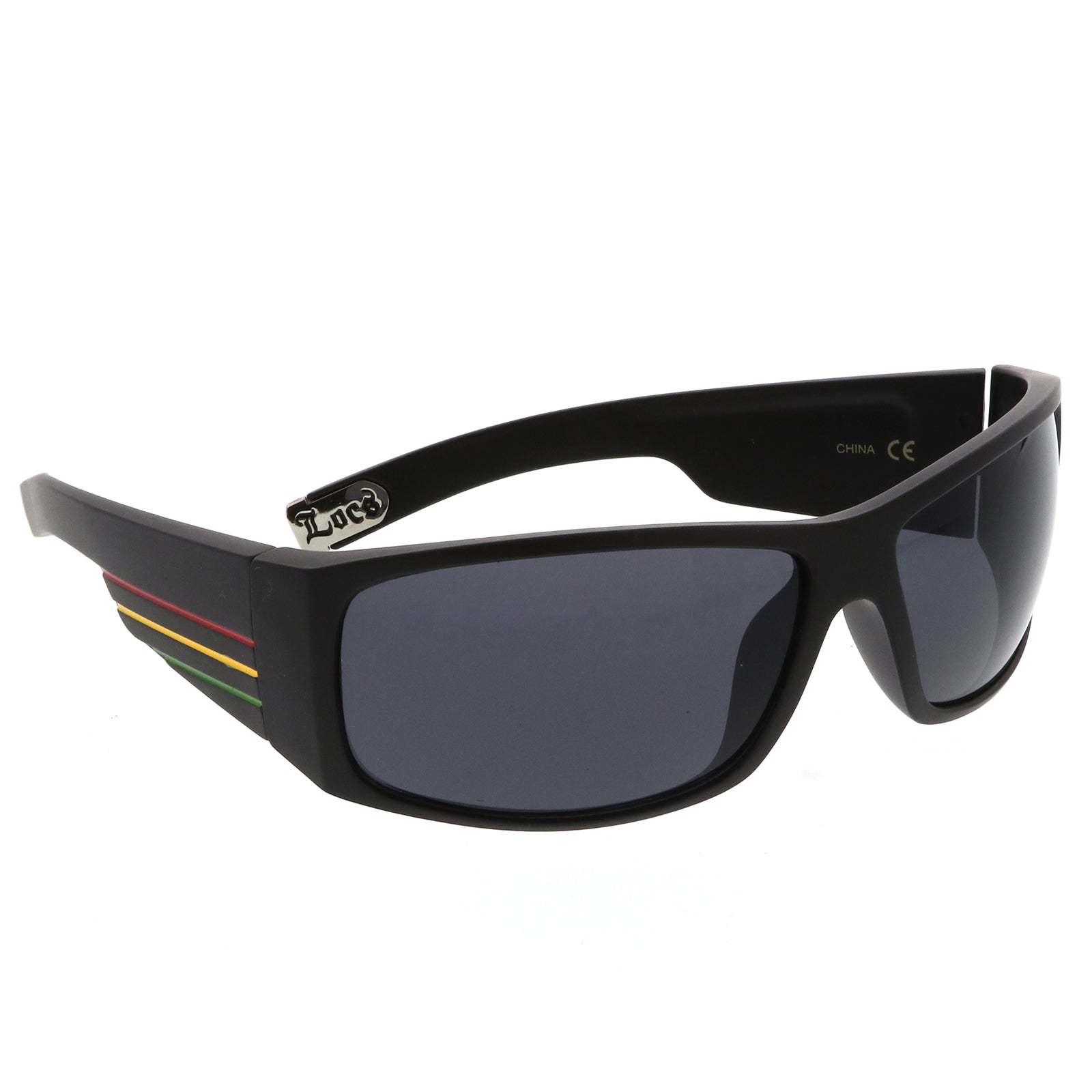 Matte Black-Red-Yellow-Green / Smoke