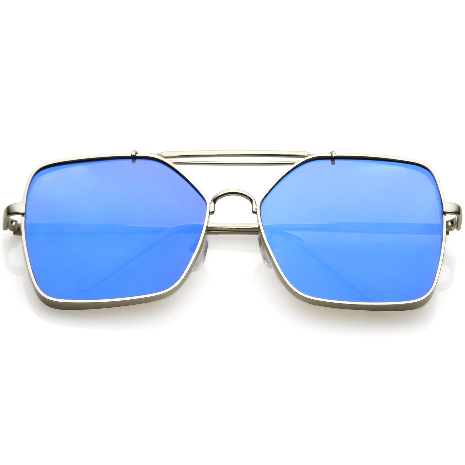 Silver / Blue Mirror
