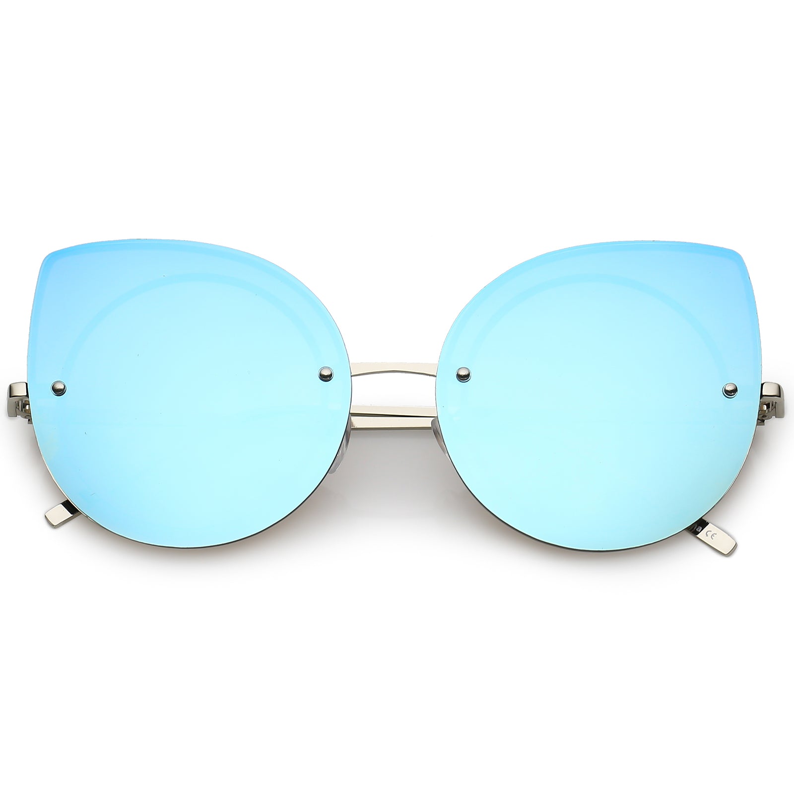 Silver / Blue Mirror