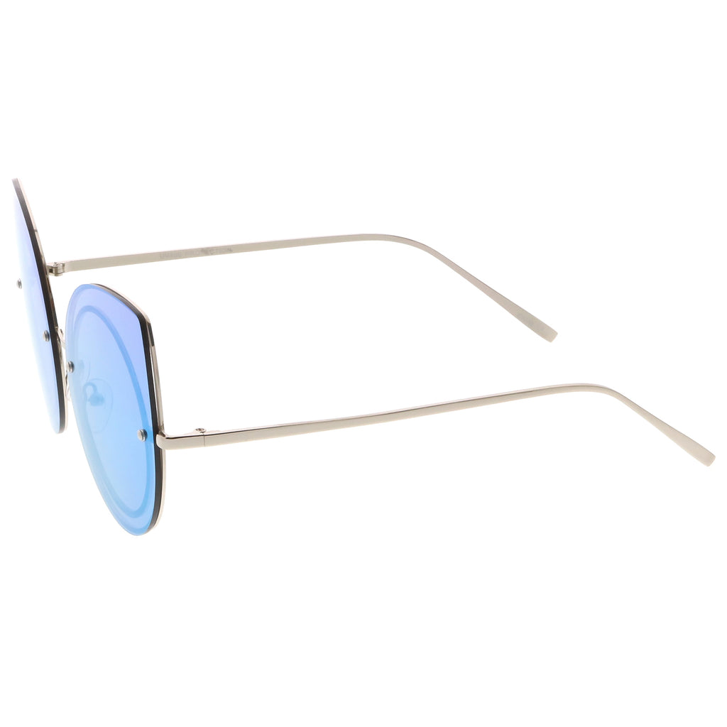Silver / Blue Mirror