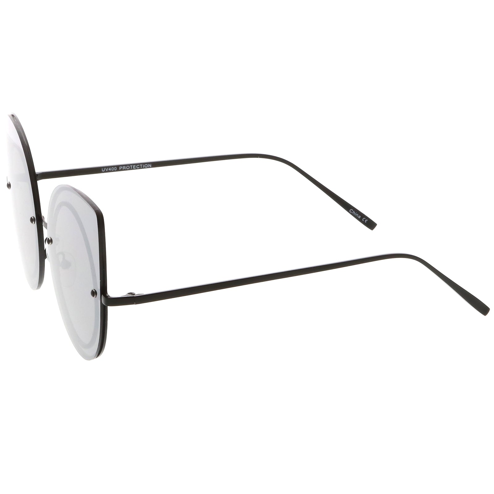 Black / Silver Mirror