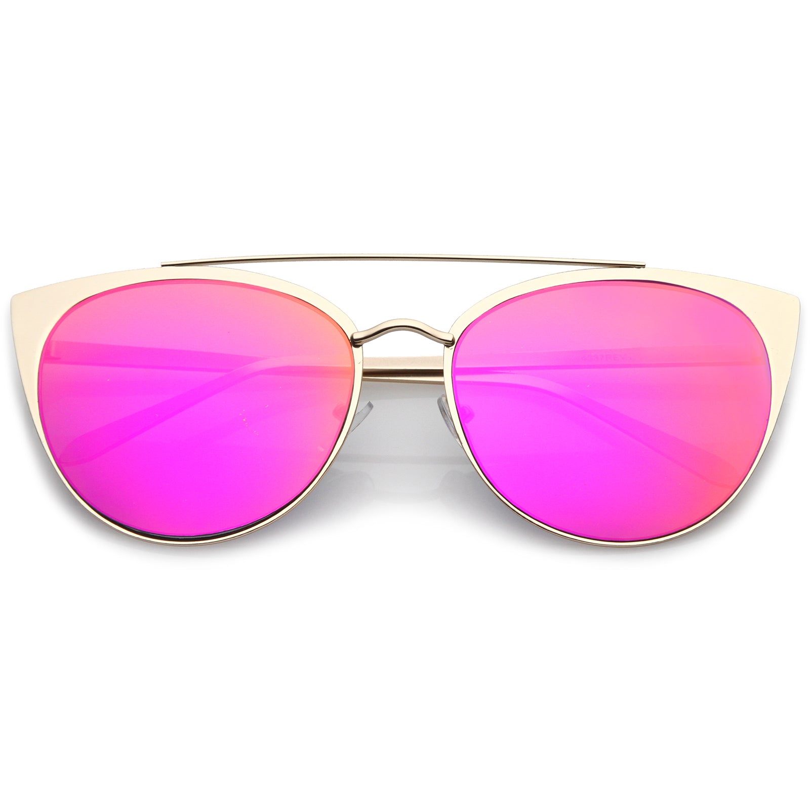 Matte Gold / Magenta Mirror