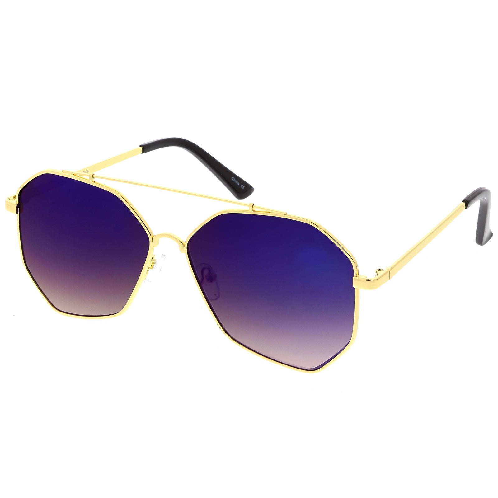 Gold / Blue Mirror