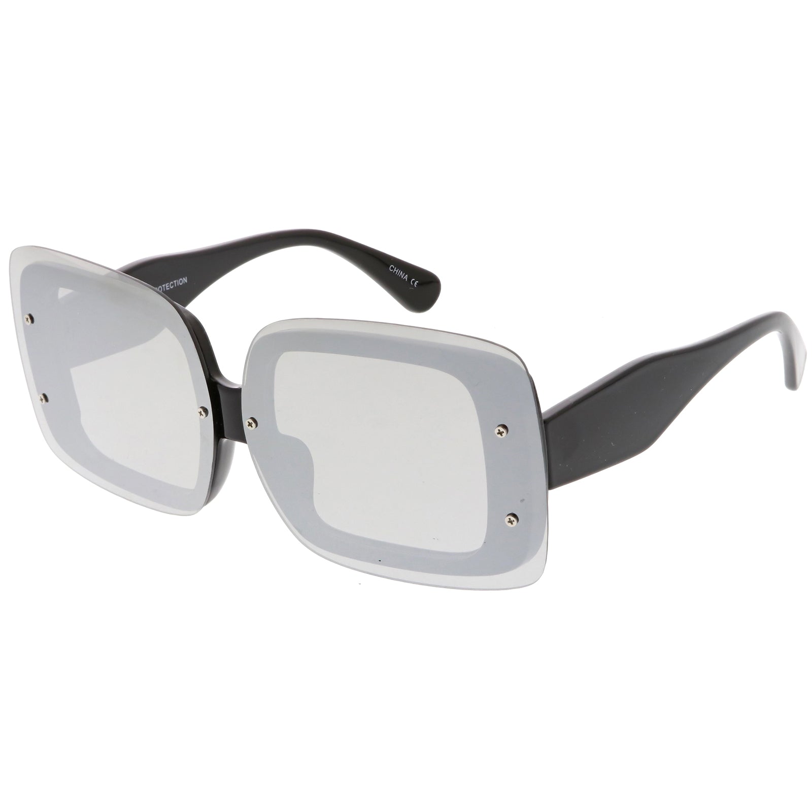 Black / Silver Mirror
