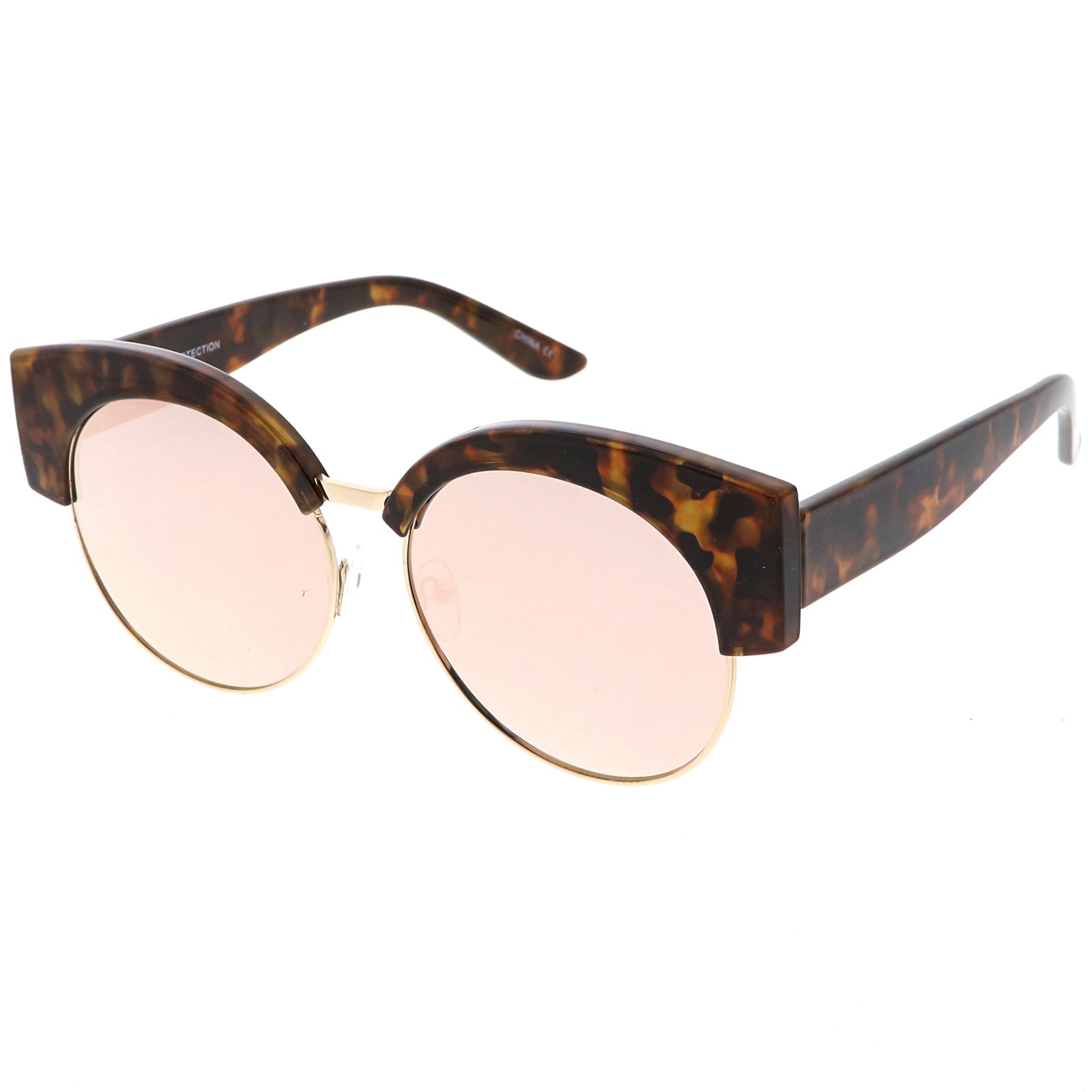 Tortoise Gold / Pink Mirror