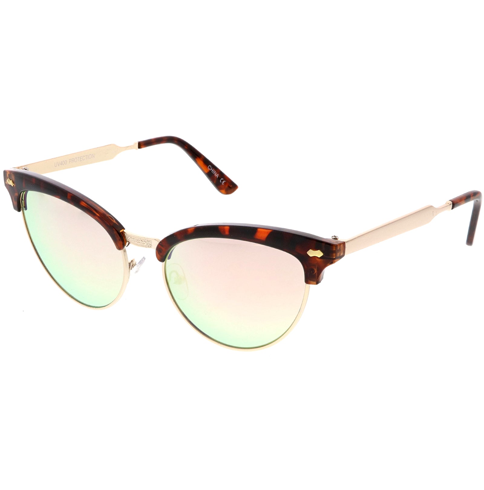 Tortoise Gold / Pink Mirror