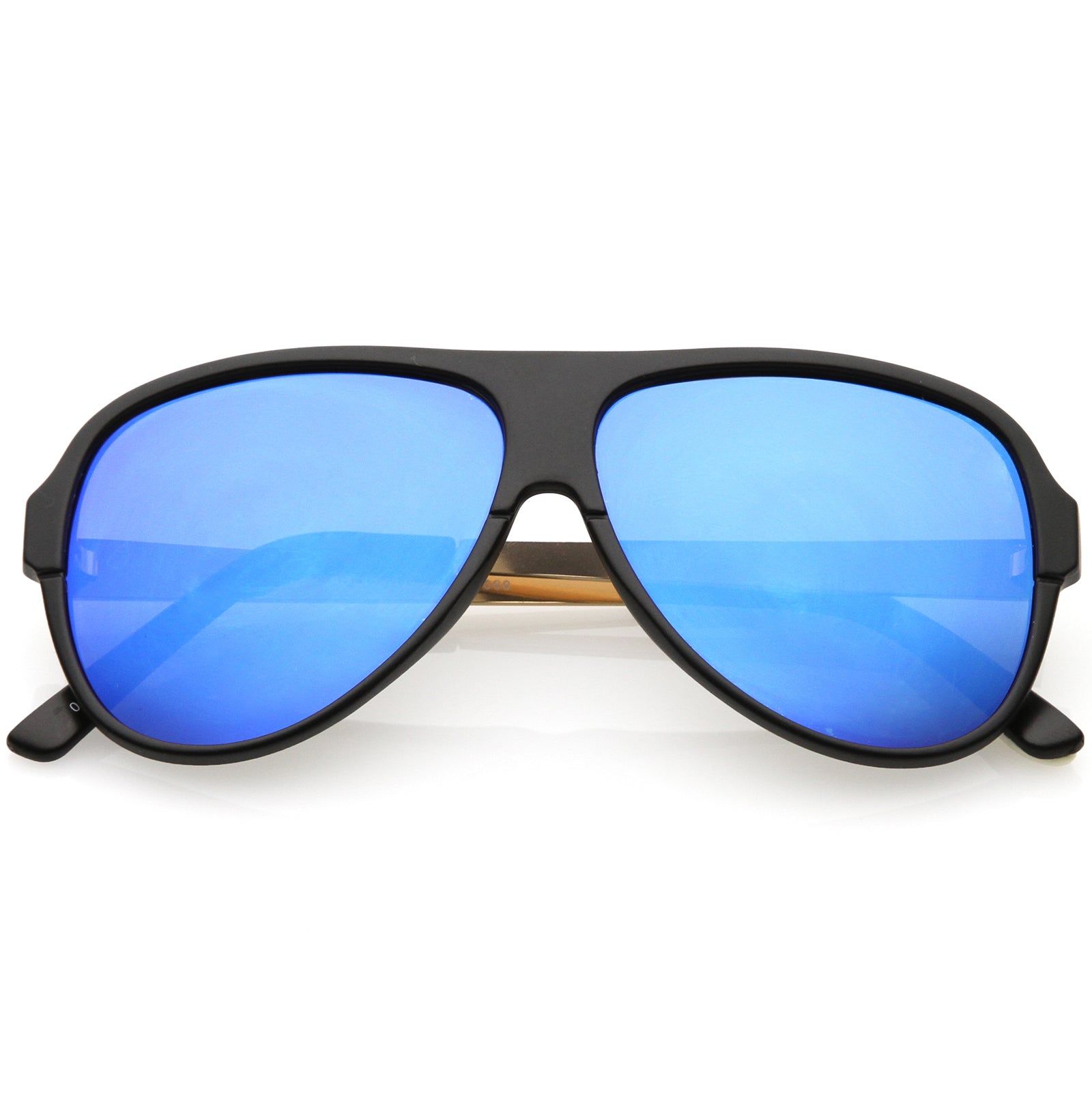 Matte Black / Blue Mirror