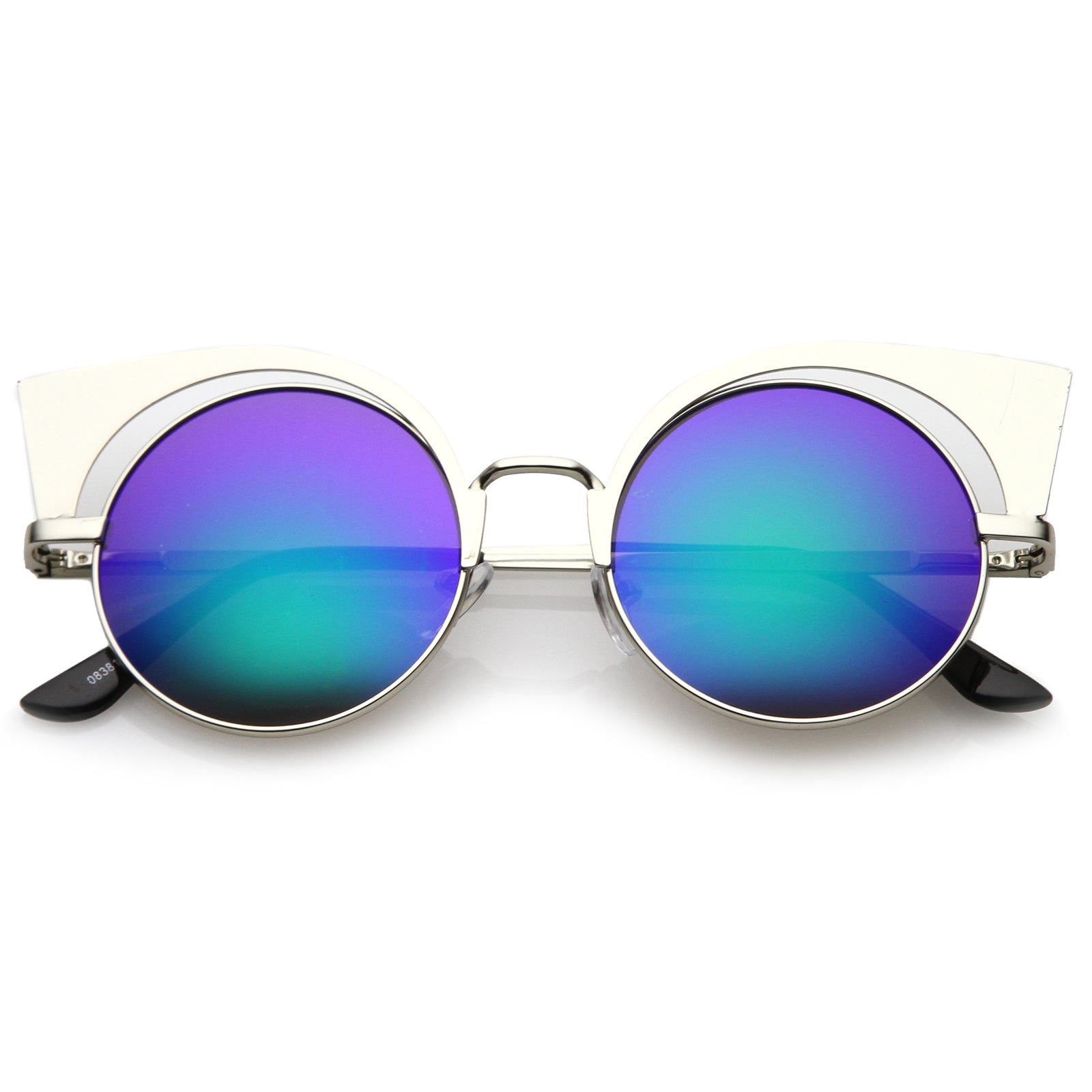 Silver / Green-Blue Mirror
