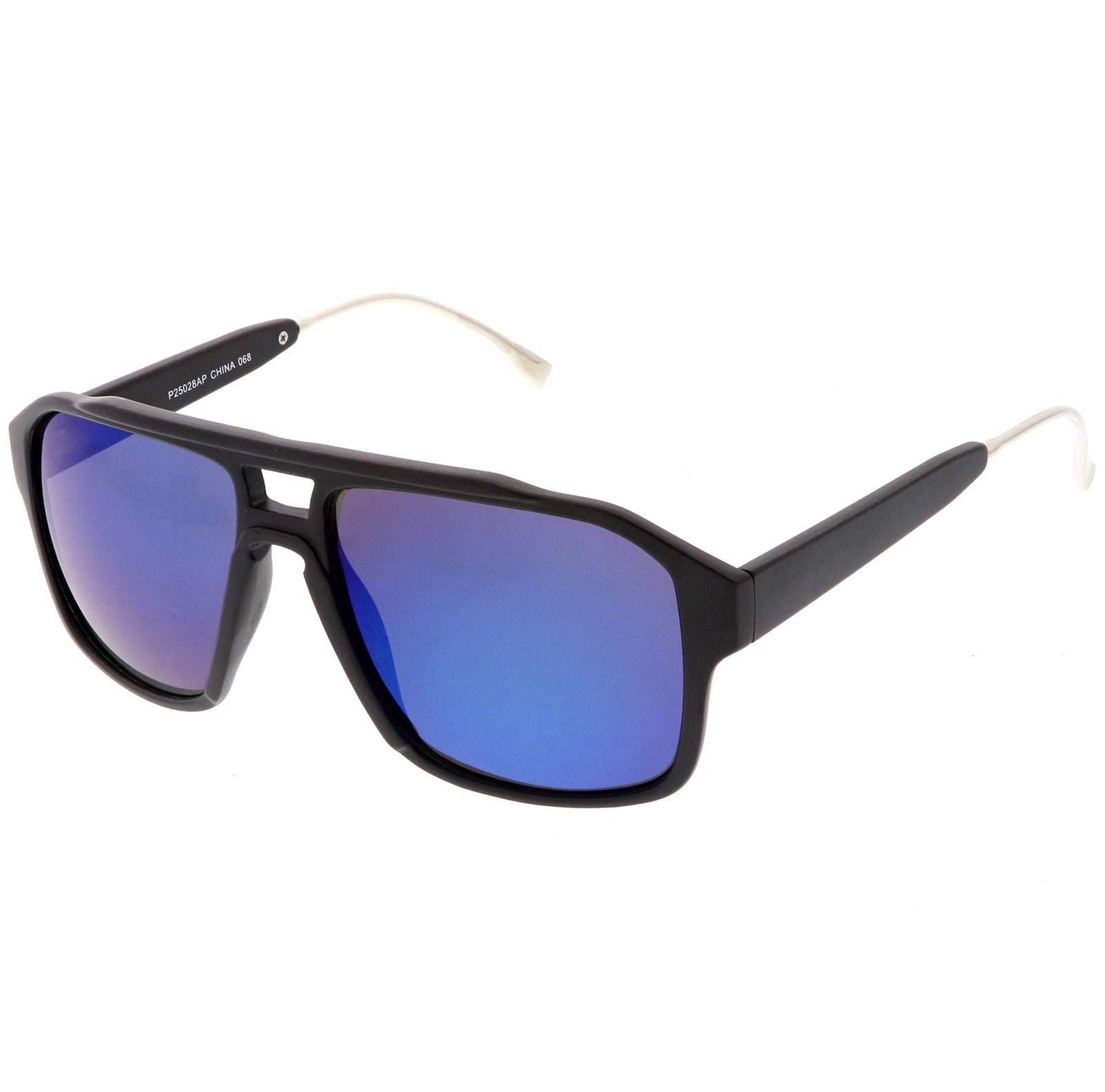 Matte Black / Blue Mirror