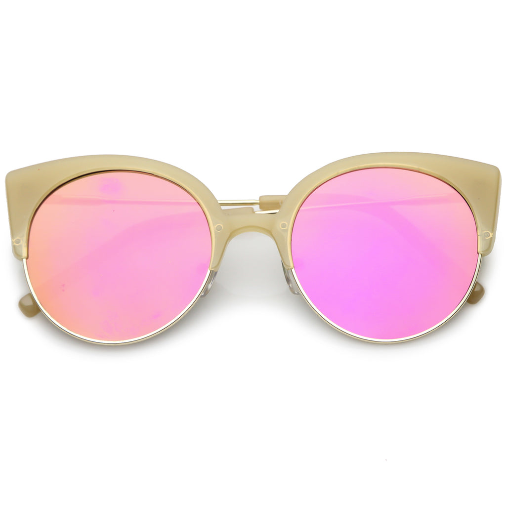 Creme Gold / Magenta Mirror