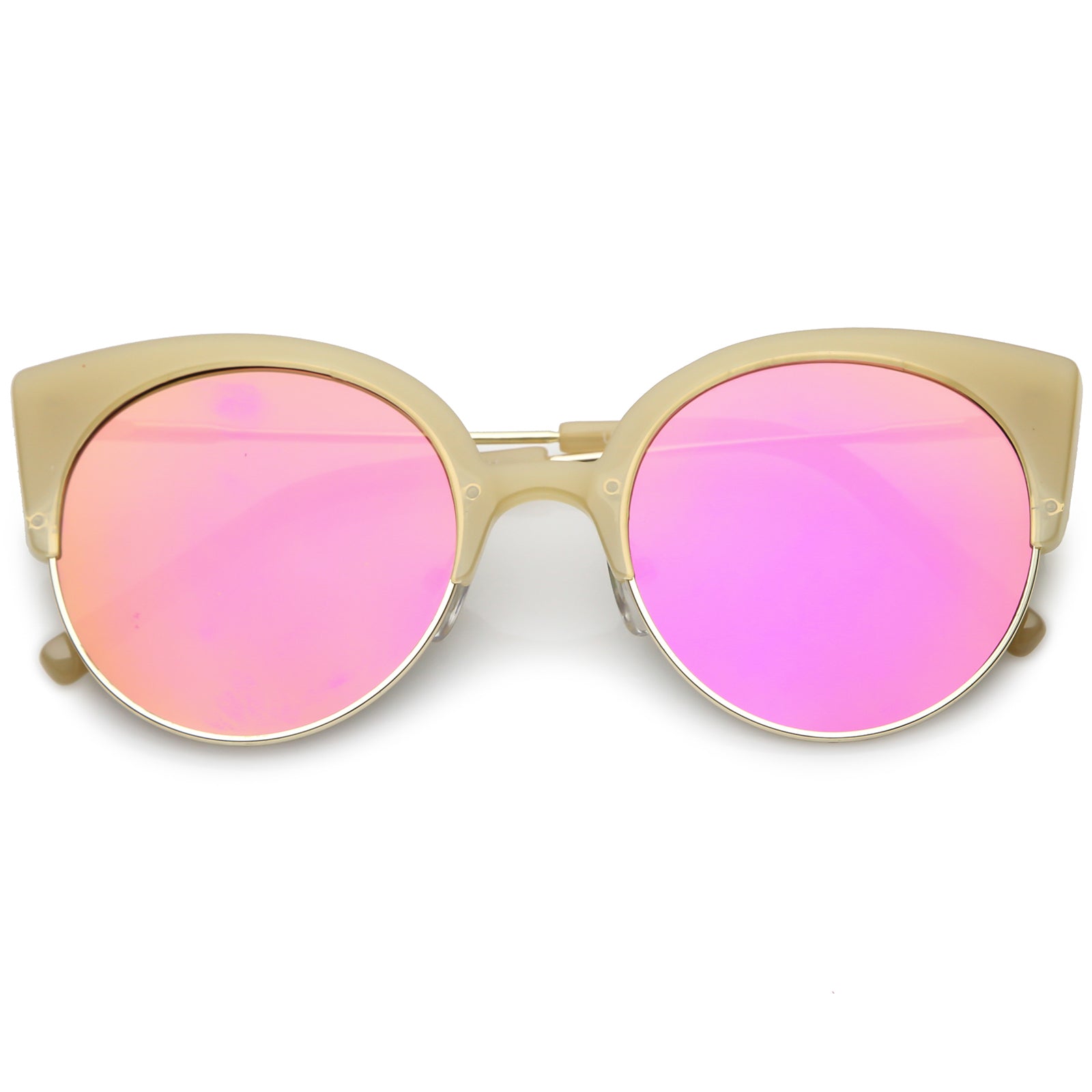 Creme Gold / Magenta Mirror