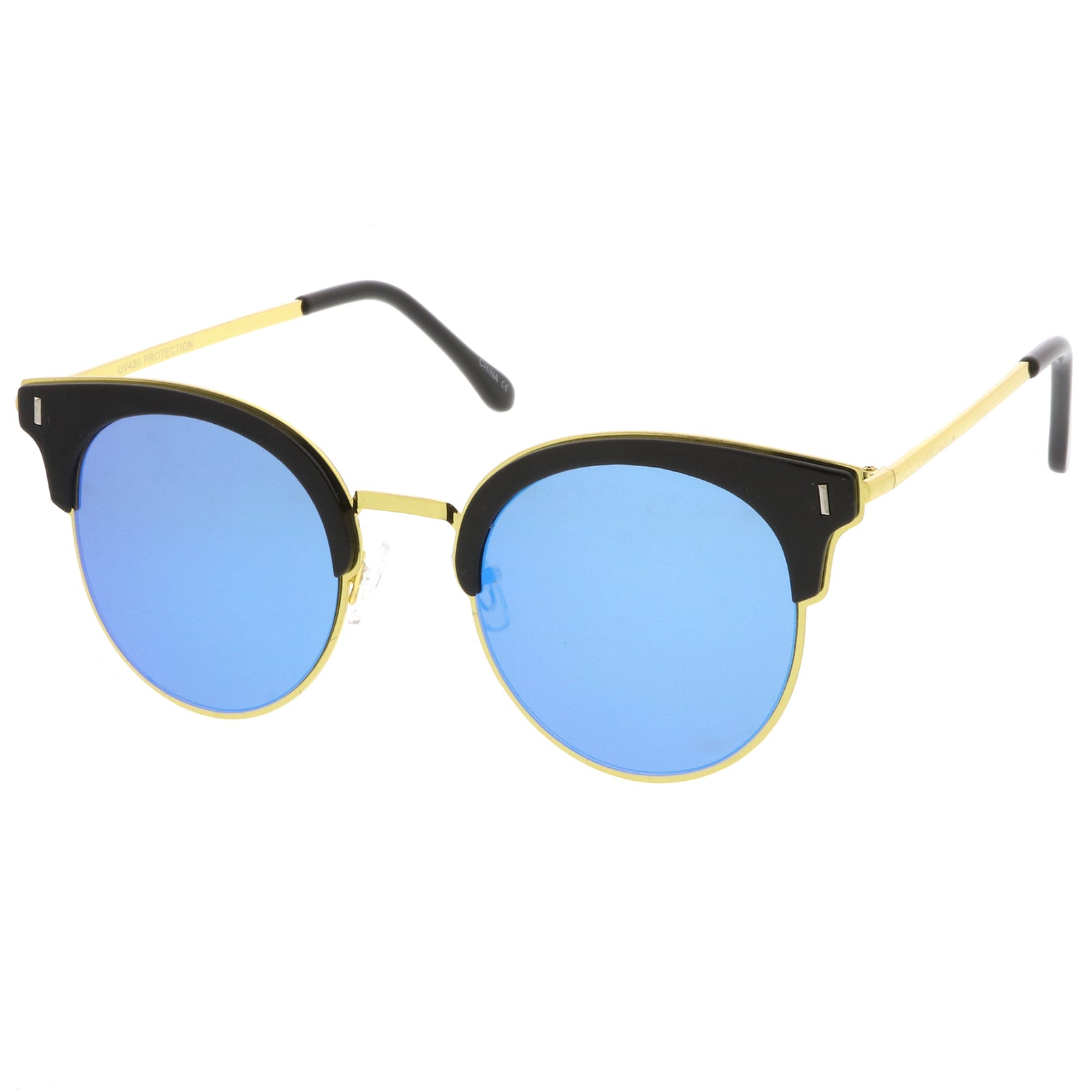 Black-Gold / Blue Mirror