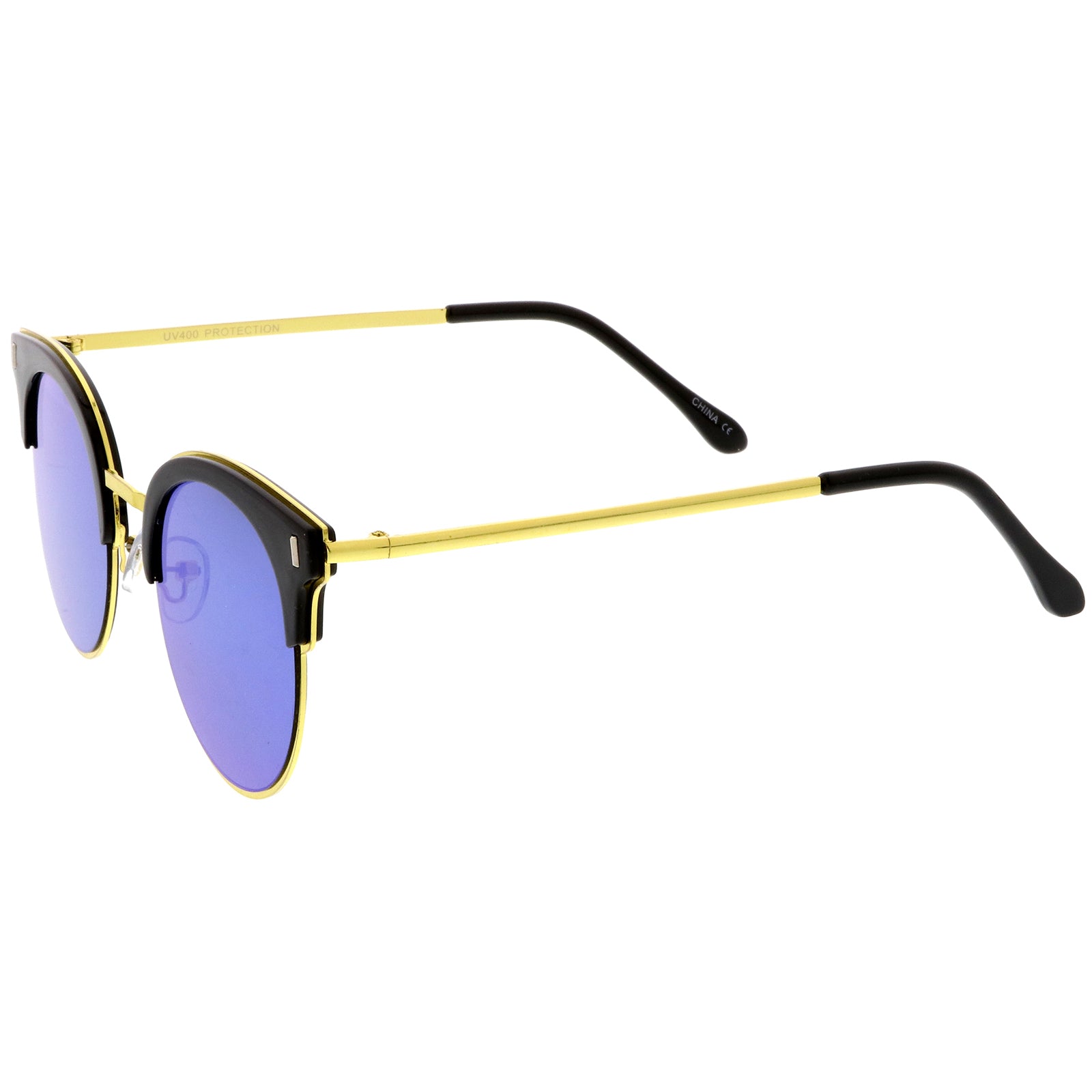 Black-Gold / Blue Mirror