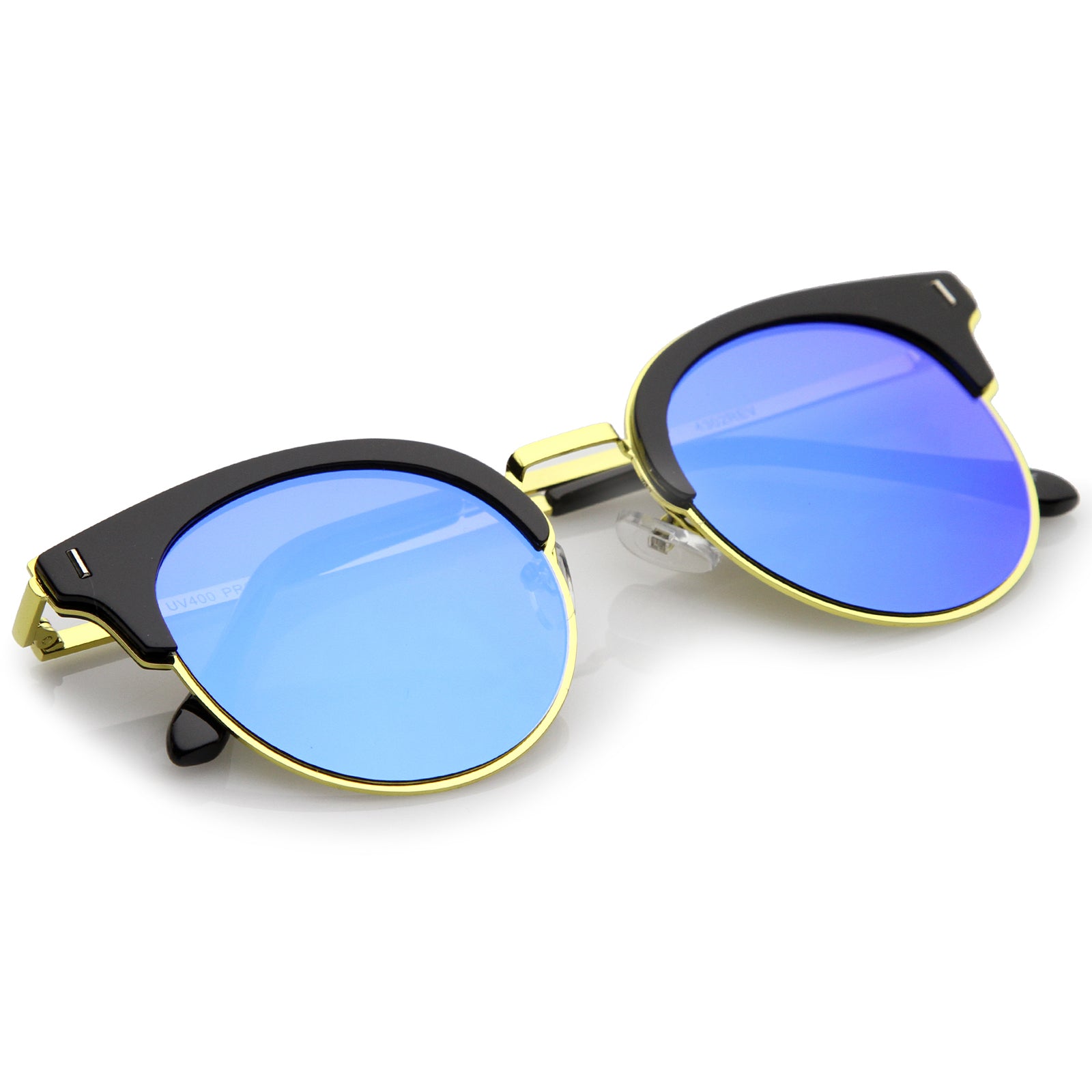 Black-Gold / Blue Mirror
