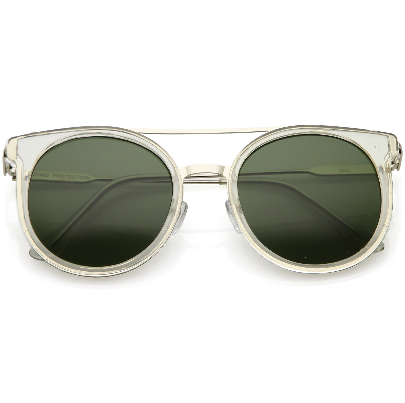 Clear Silver  / Green