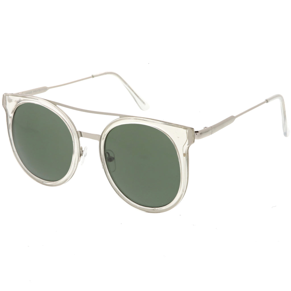 Clear Silver  / Green