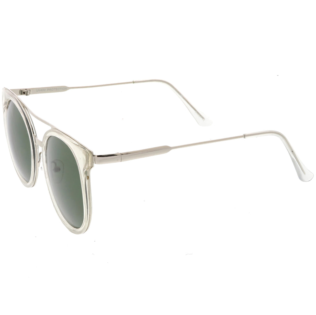 Clear Silver  / Green