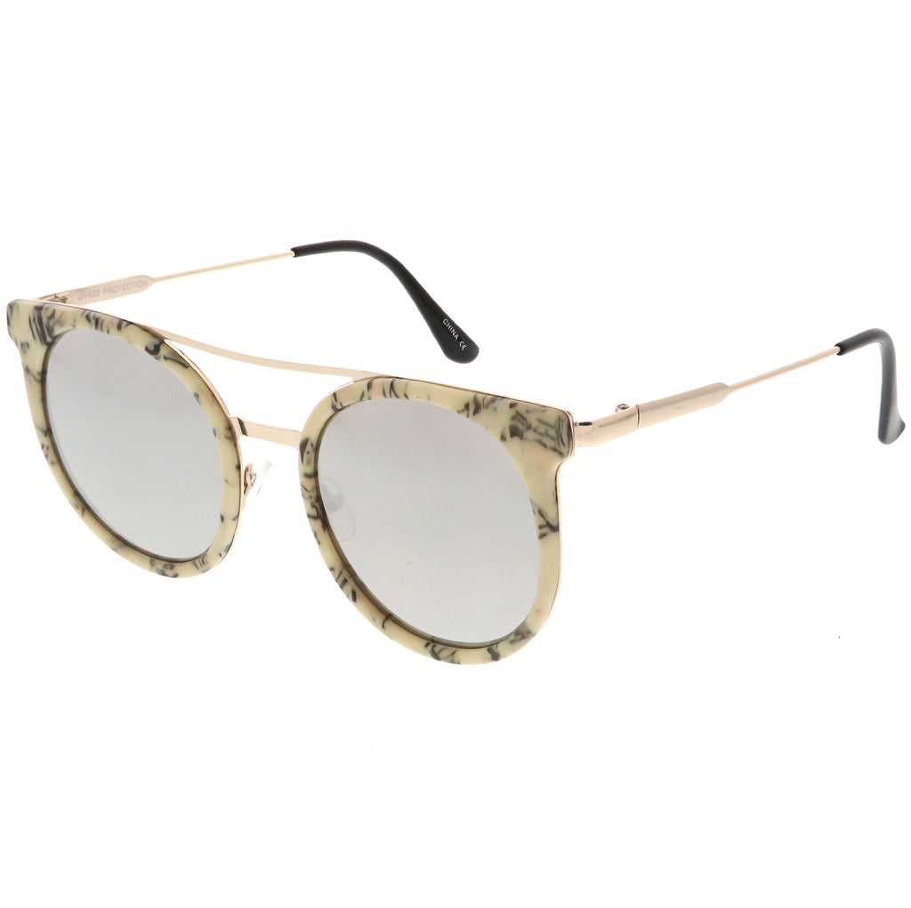 Beige Gold / Silver Mirror